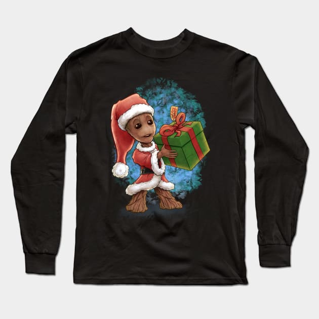 xmas groot Long Sleeve T-Shirt by belgerles